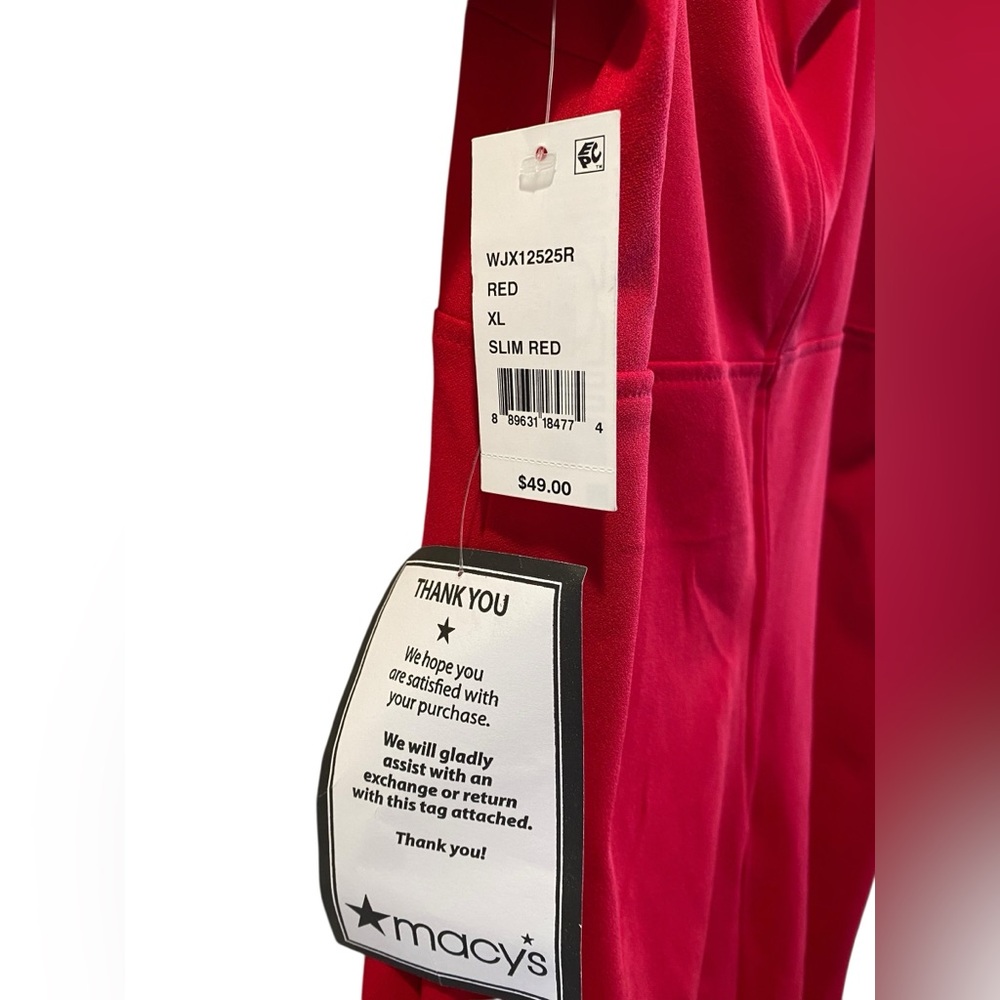 Crystal Doll Slim Red Puff Sleeve Dress Size XL NWT - Picture 5 of 6